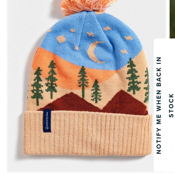 United By Blue Recycled Moon Phase Winter Hat Beanie NWOT - Picture 3 of 7